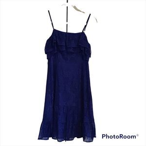 Kensie Off The Shoulder Ruffle Lace Dress